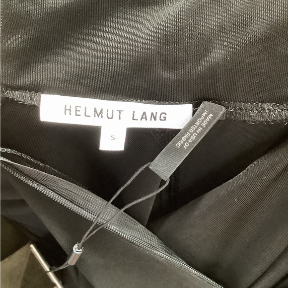 NWT Helmut Lang long sleeve “leather neck bondage T” - Picture 3 of 6